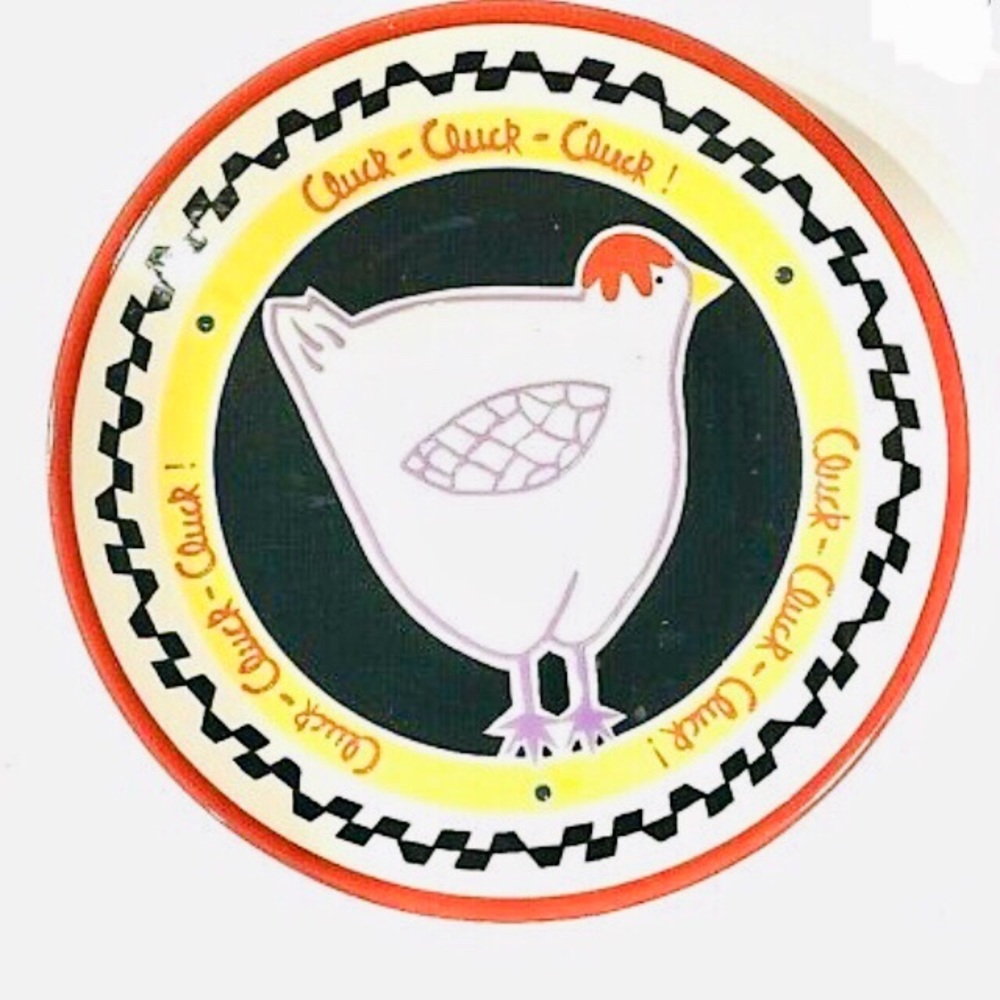 🐣SLAH Hilarity Hen Plate by Becky Denney EUC